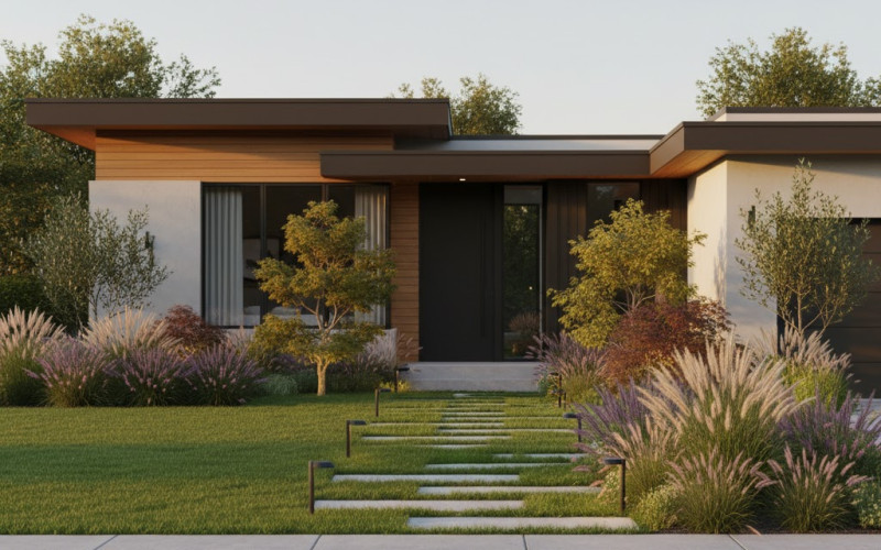 Suburban Modern: Golden Hour